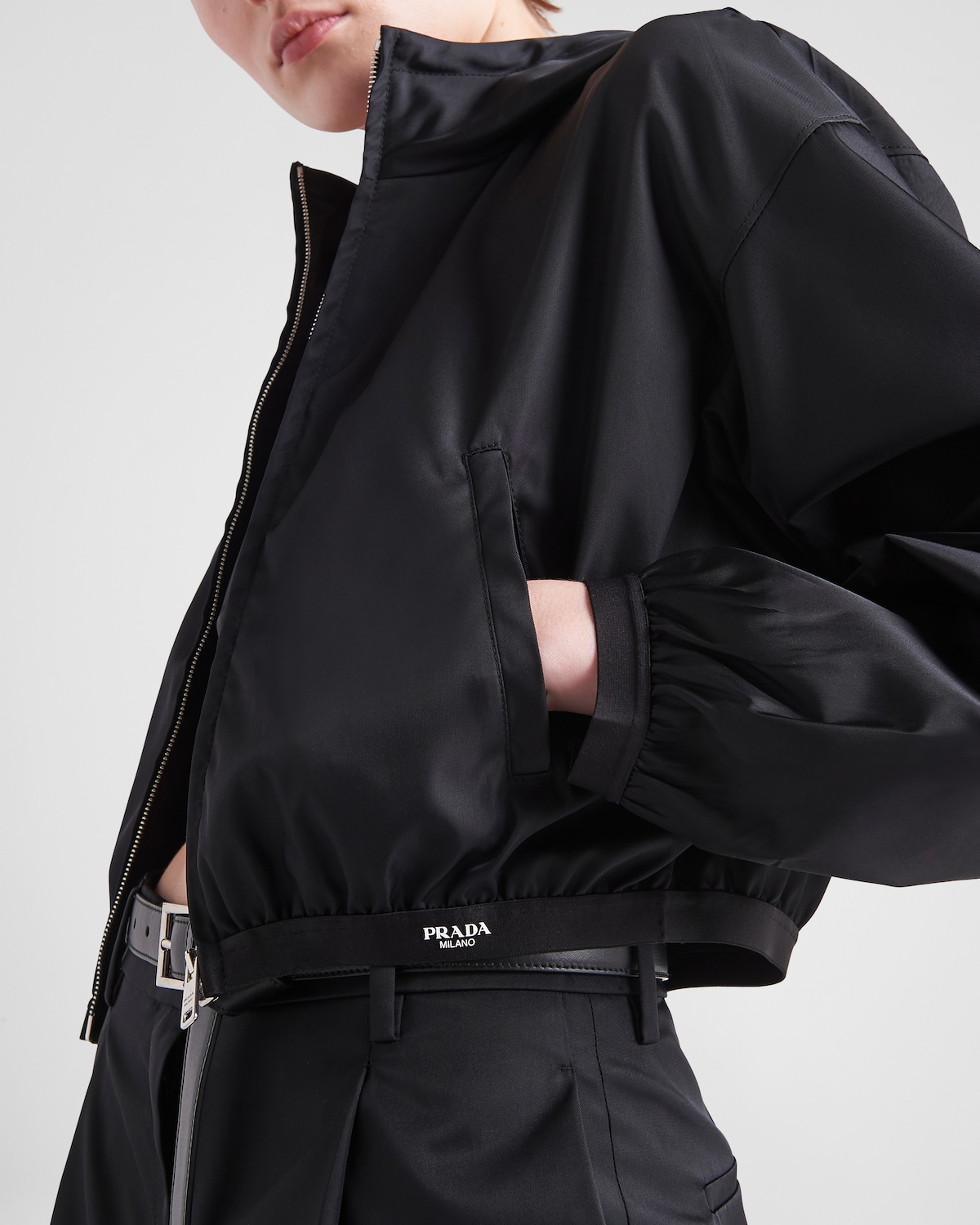 Black Vanilla Re-Nylon Zip Blouson