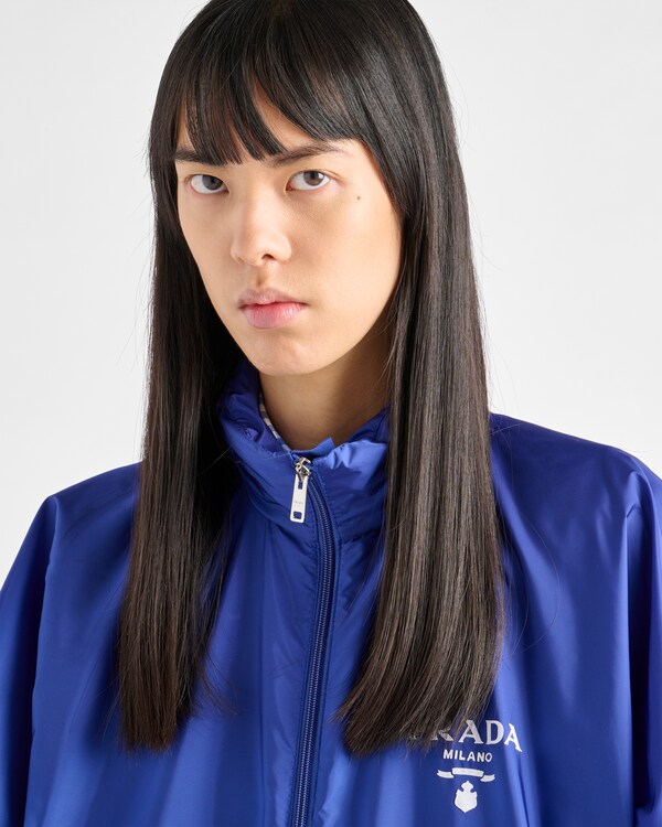 Prada Blue Nylon Shell Jacket