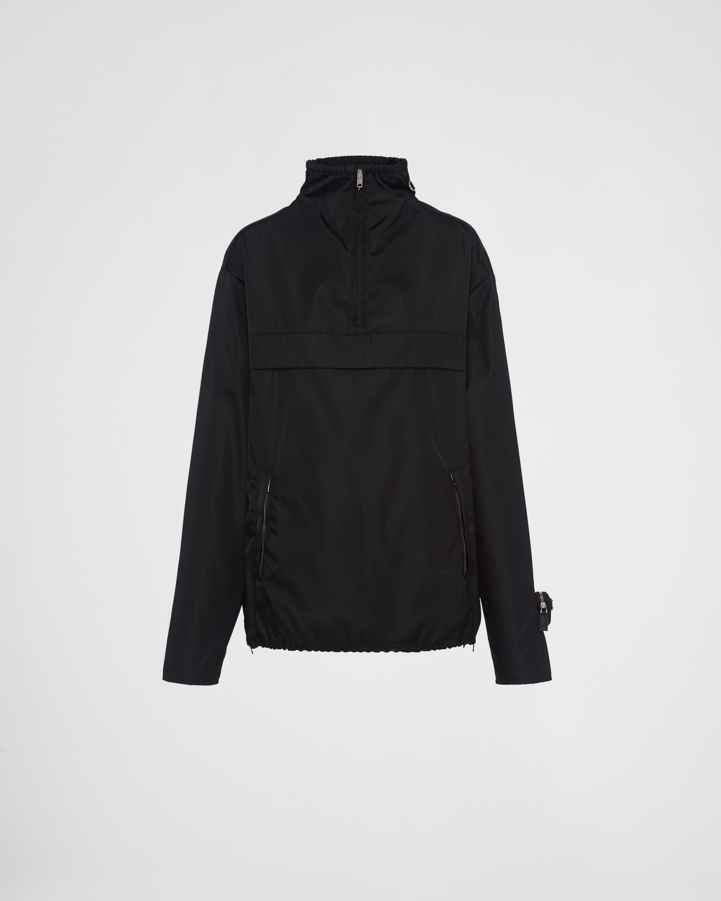 Black Re-Nylon blouson jacket | PRADA