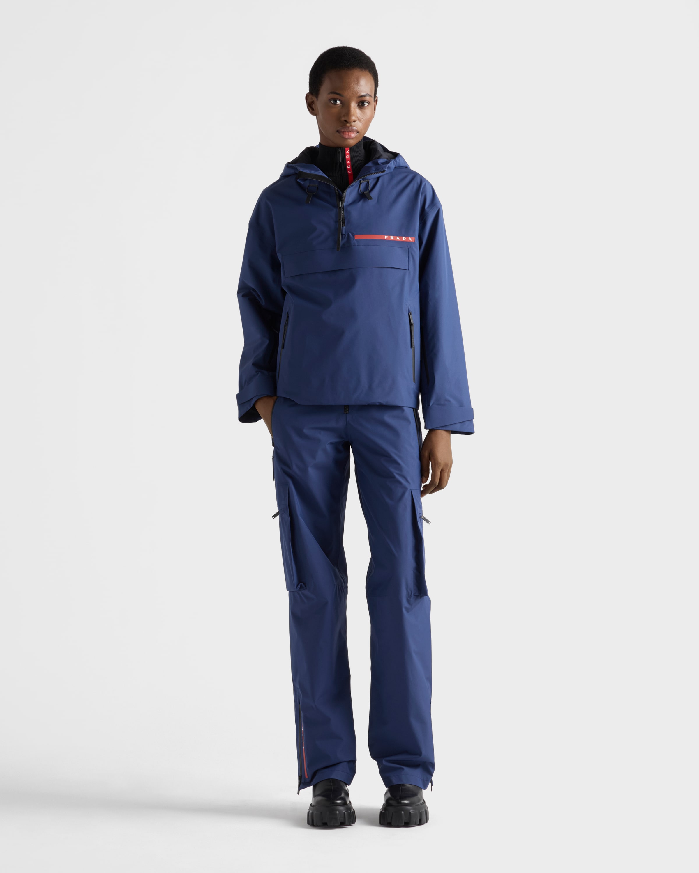 Uniform Blue Extreme-Tex blouson jacket | PRADA - Monaco