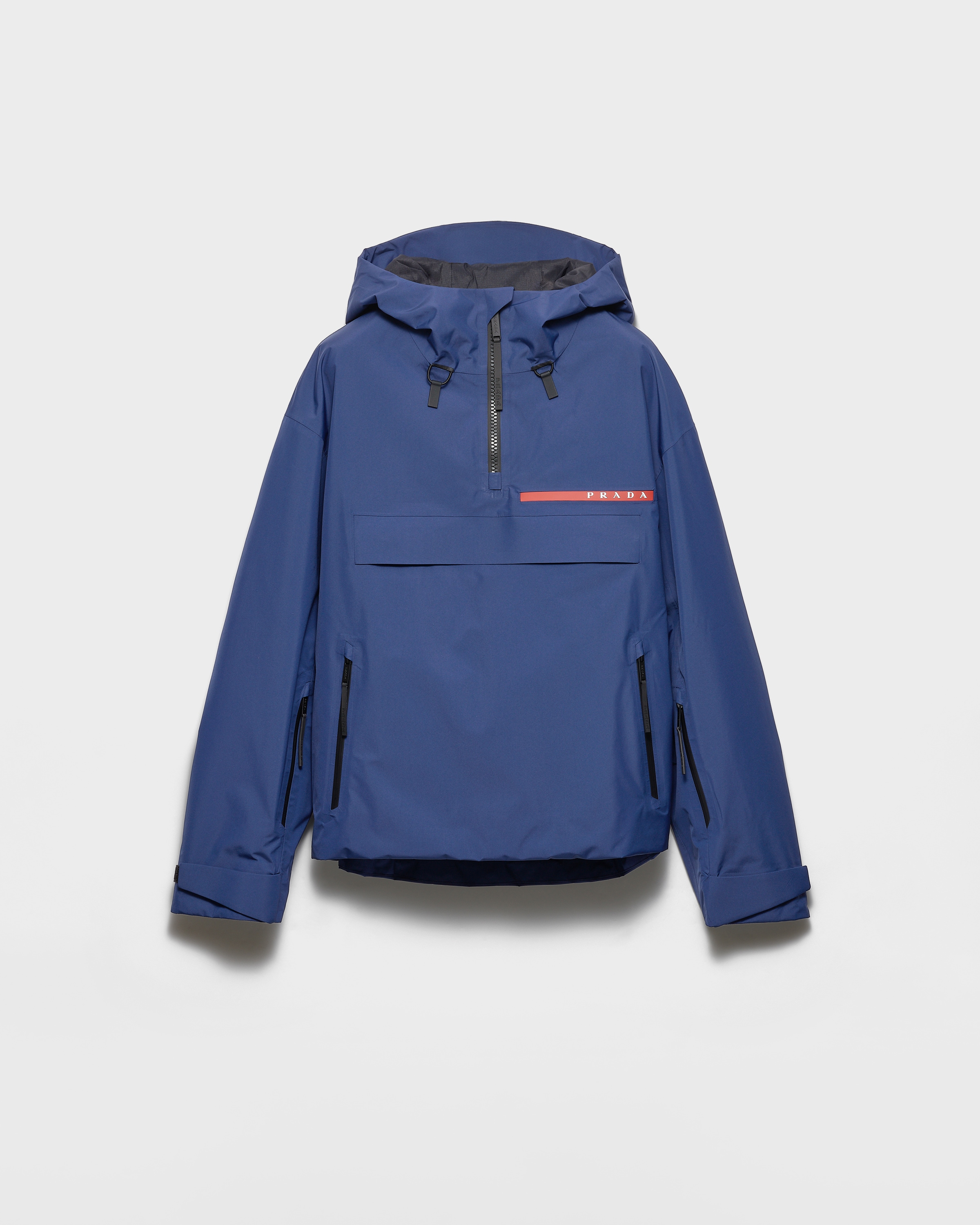 Prada Chaquetón Extreme-tex, Mujer, Azul Uniforme, Talla M