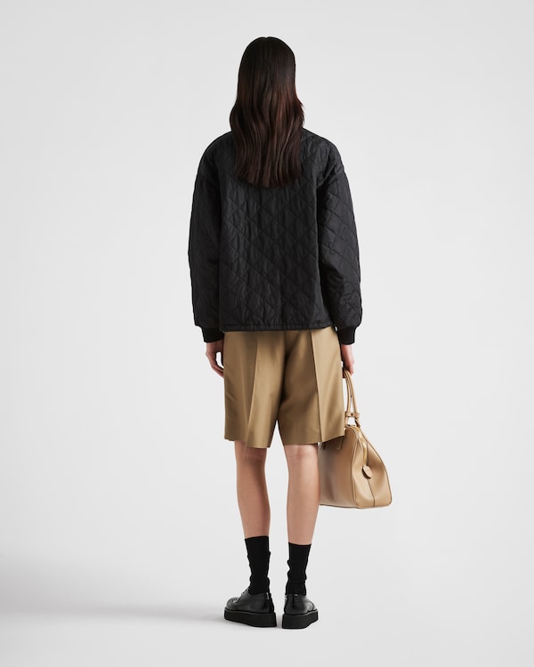 Quilted light Re-Nylon jacket - Black Quilted light Re-Nylon jacket - Black