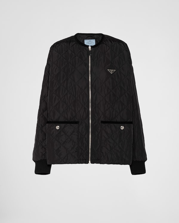 Quilted light Re-Nylon jacket - Black Quilted light Re-Nylon jacket - Black