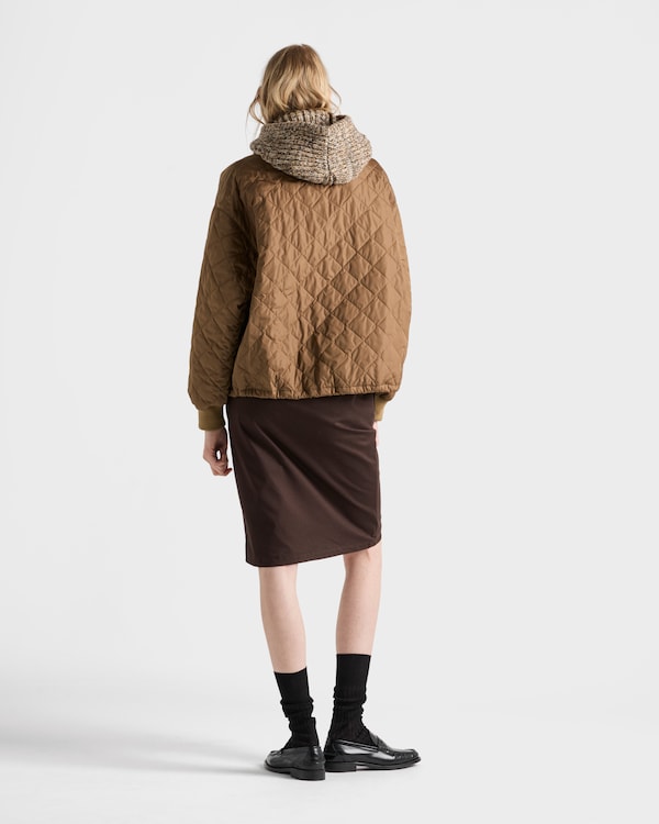 Quilted light Re-Nylon jacket - Cork Beige Quilted light Re-Nylon jacket - Cork Beige