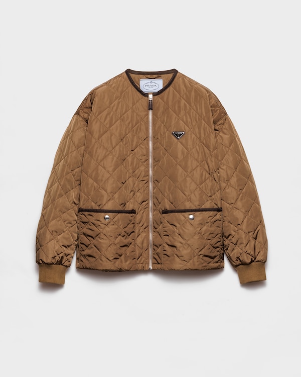 Quilted light Re-Nylon jacket - Cork Beige Quilted light Re-Nylon jacket - Cork Beige