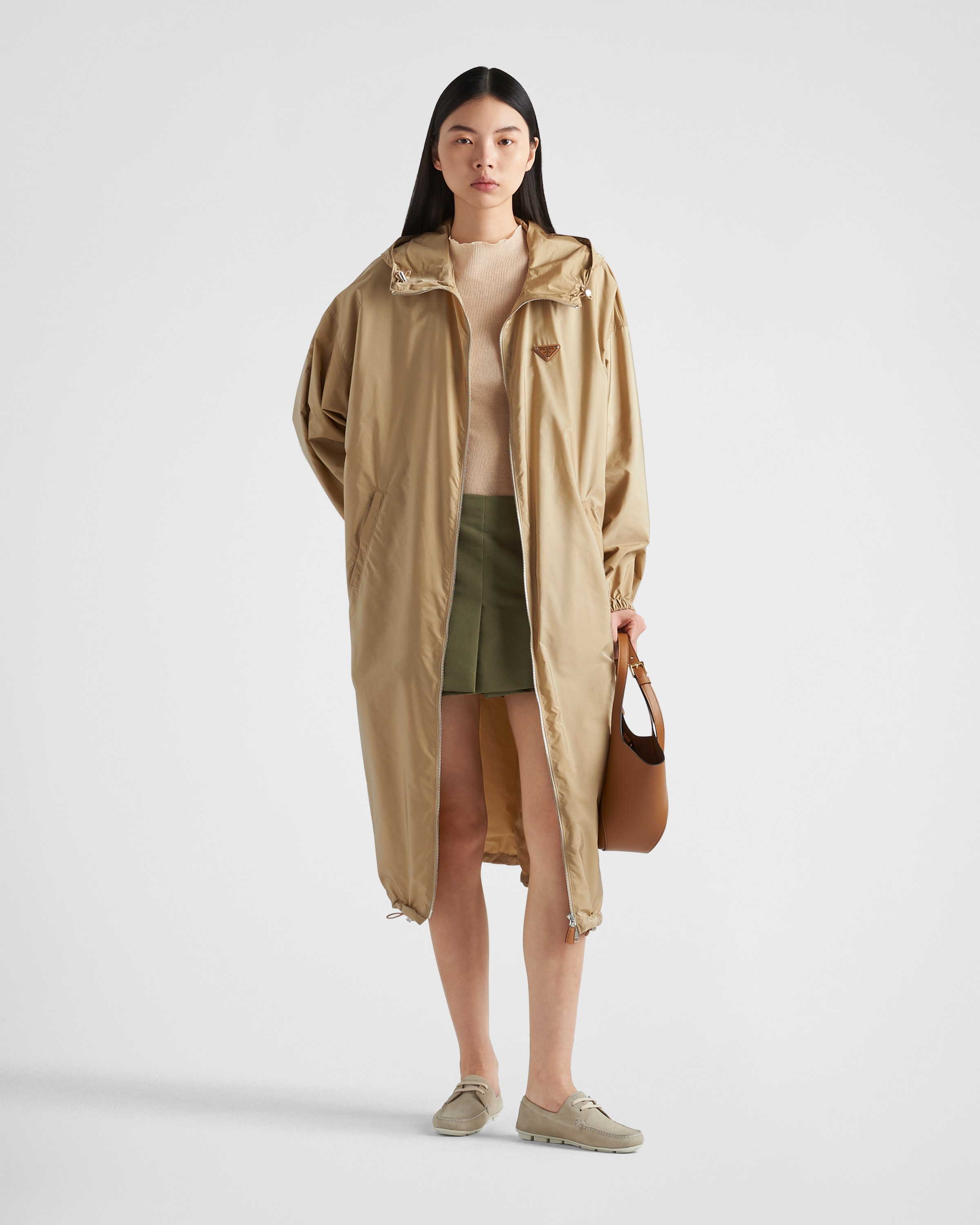 Cord Light Re nylon Raincoat PRADA