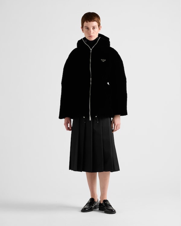 Velvet down jacket - Black Velvet down jacket - Black