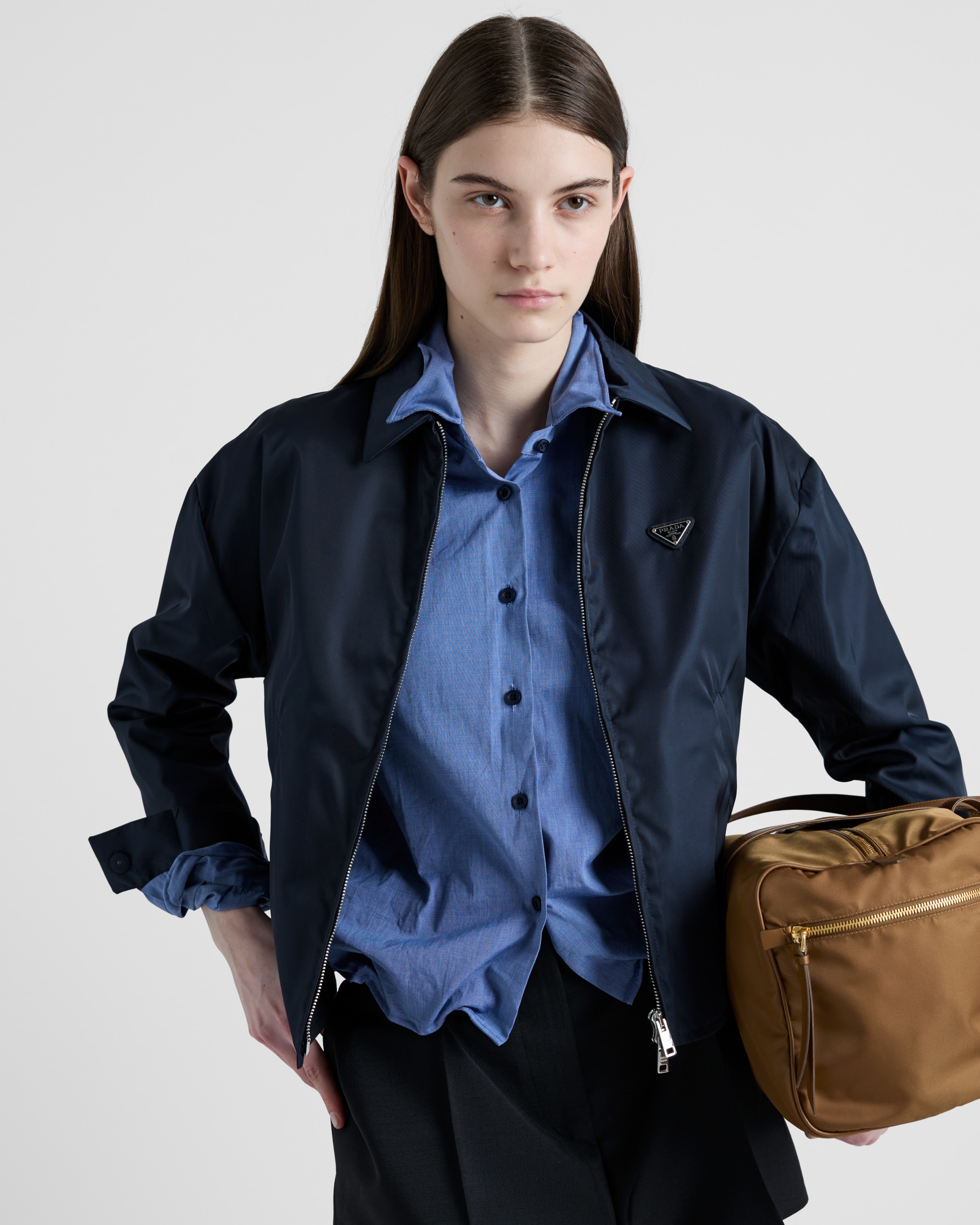PRADA｜JACKETS (292246 1WQ8 F0SVF) Prada Re-Nylon Jacket 292246SOOO.1WQ8-F0SVF BLU | IlDuomo