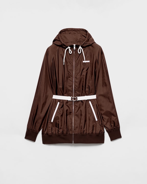 Lightweight Re-Nylon raincoat - Cocoa Brown Lightweight Re-Nylon raincoat - Cocoa Brown