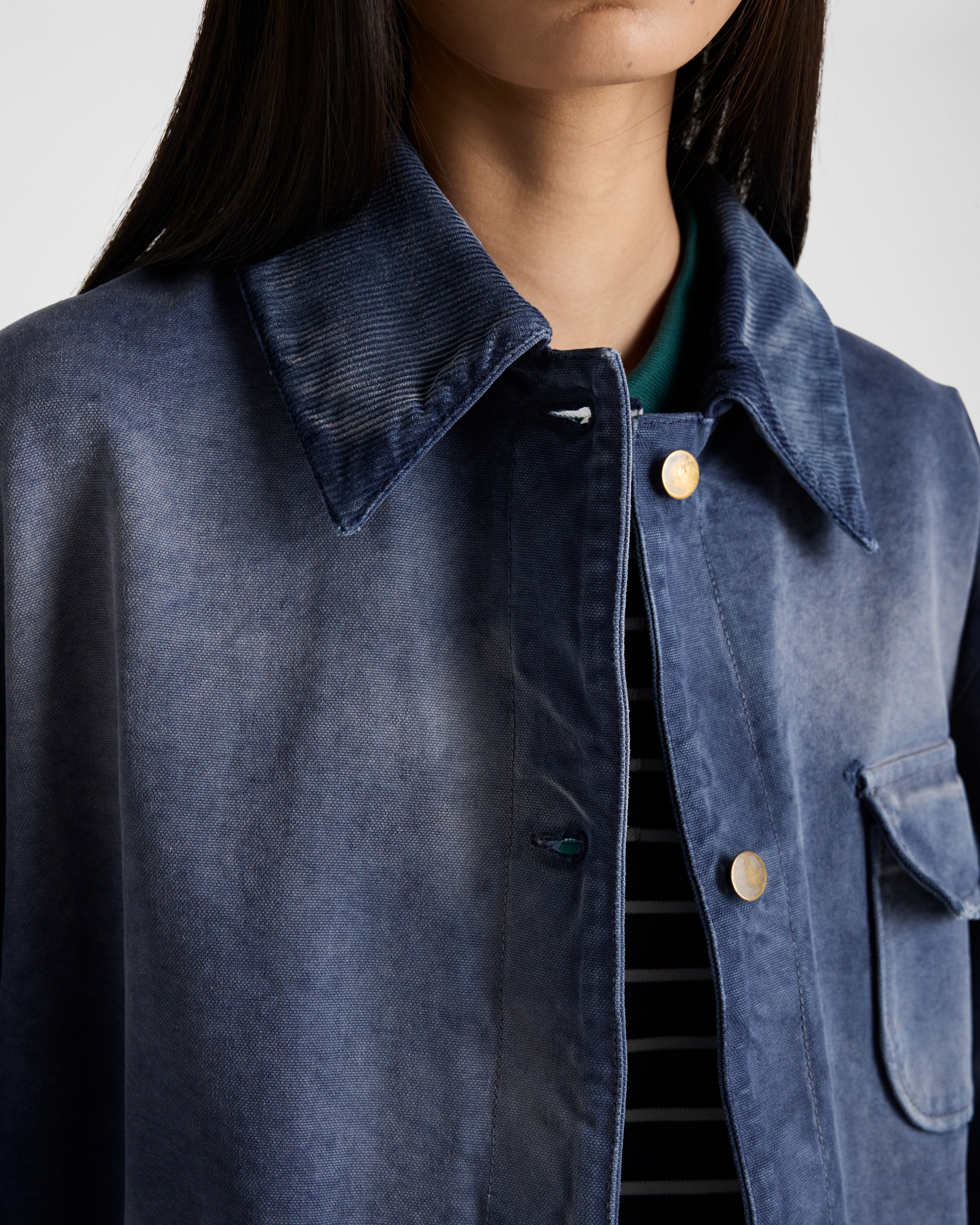 【希少】PRADA キャンバス トラッカー ジャケット ネイビー Navy Canvas Trucker Jacket | PRADA