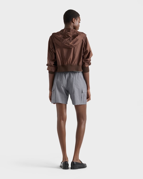 Lightweight Re-Nylon blouson jacket - Cocoa Brown Lightweight Re-Nylon blouson jacket - Cocoa Brown