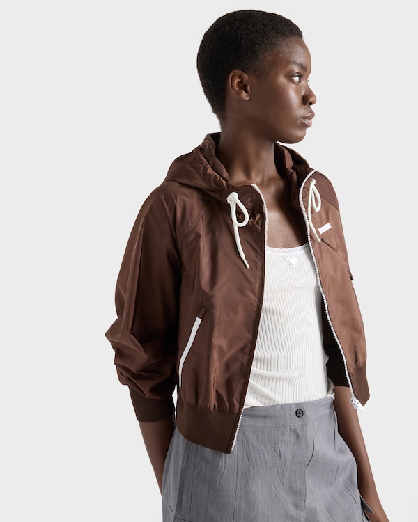 Lightweight Re-Nylon blouson jacket - Cocoa Brown Lightweight Re-Nylon blouson jacket - Cocoa Brown
