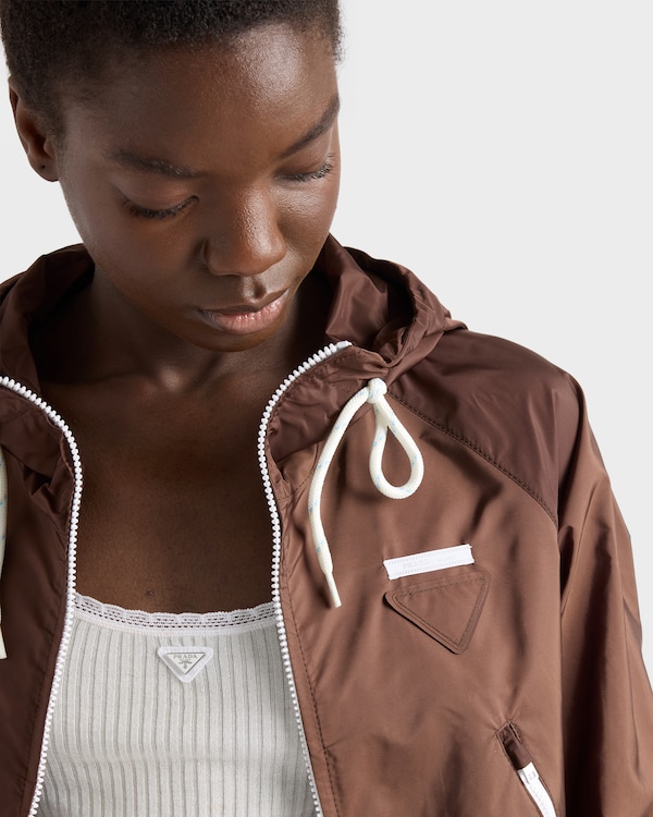 Lightweight Re-Nylon blouson jacket - Cocoa Brown Lightweight Re-Nylon blouson jacket - Cocoa Brown