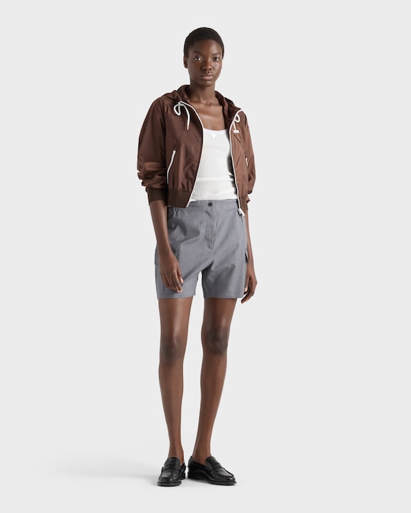 Lightweight Re-Nylon blouson jacket - Cocoa Brown Lightweight Re-Nylon blouson jacket - Cocoa Brown