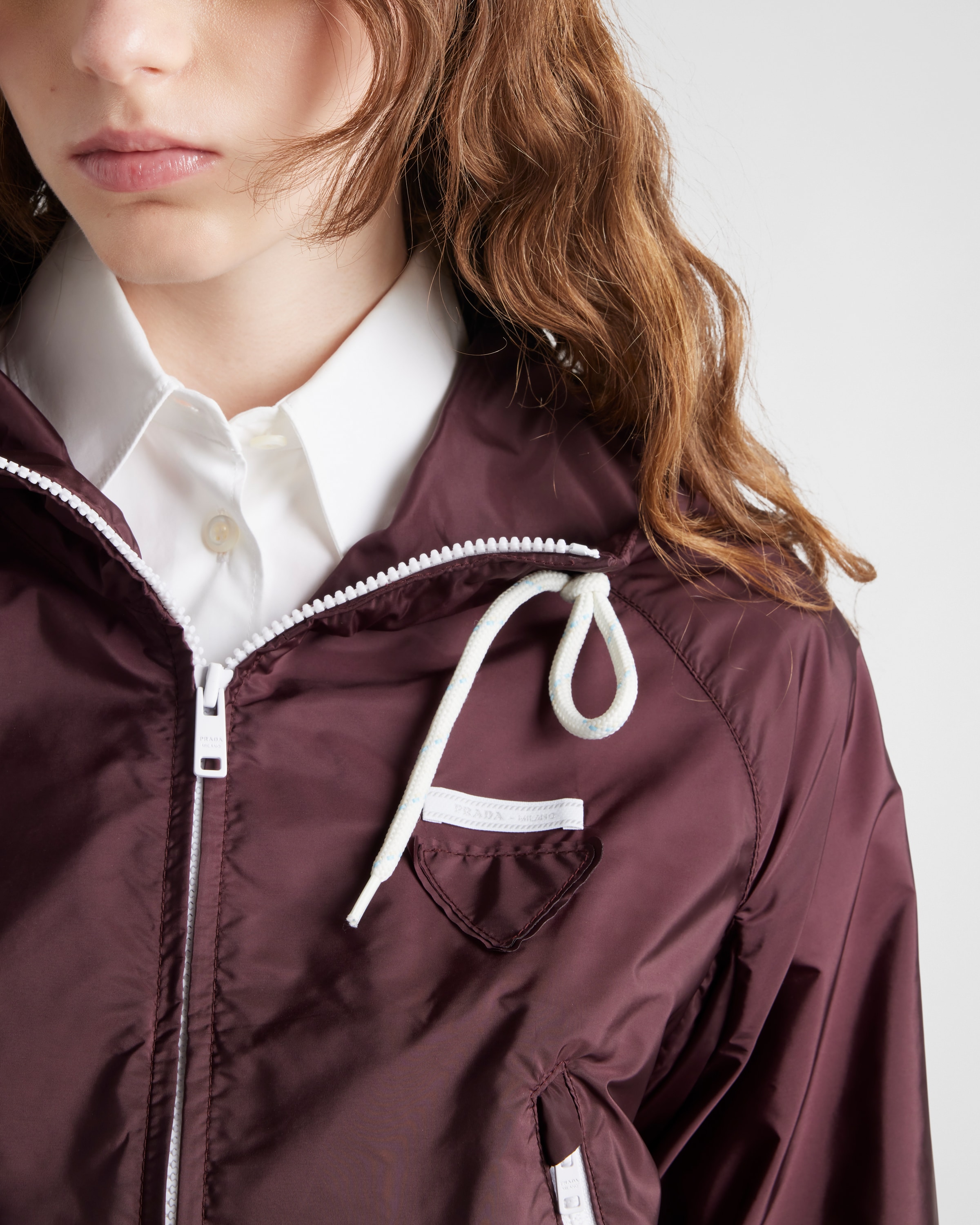 Garnet Lightweight Re-nylon Blouson Jacket | PRADA