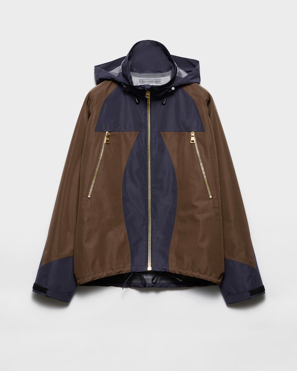 Clay/Iron Technical fabric blouson jacket | PRADA