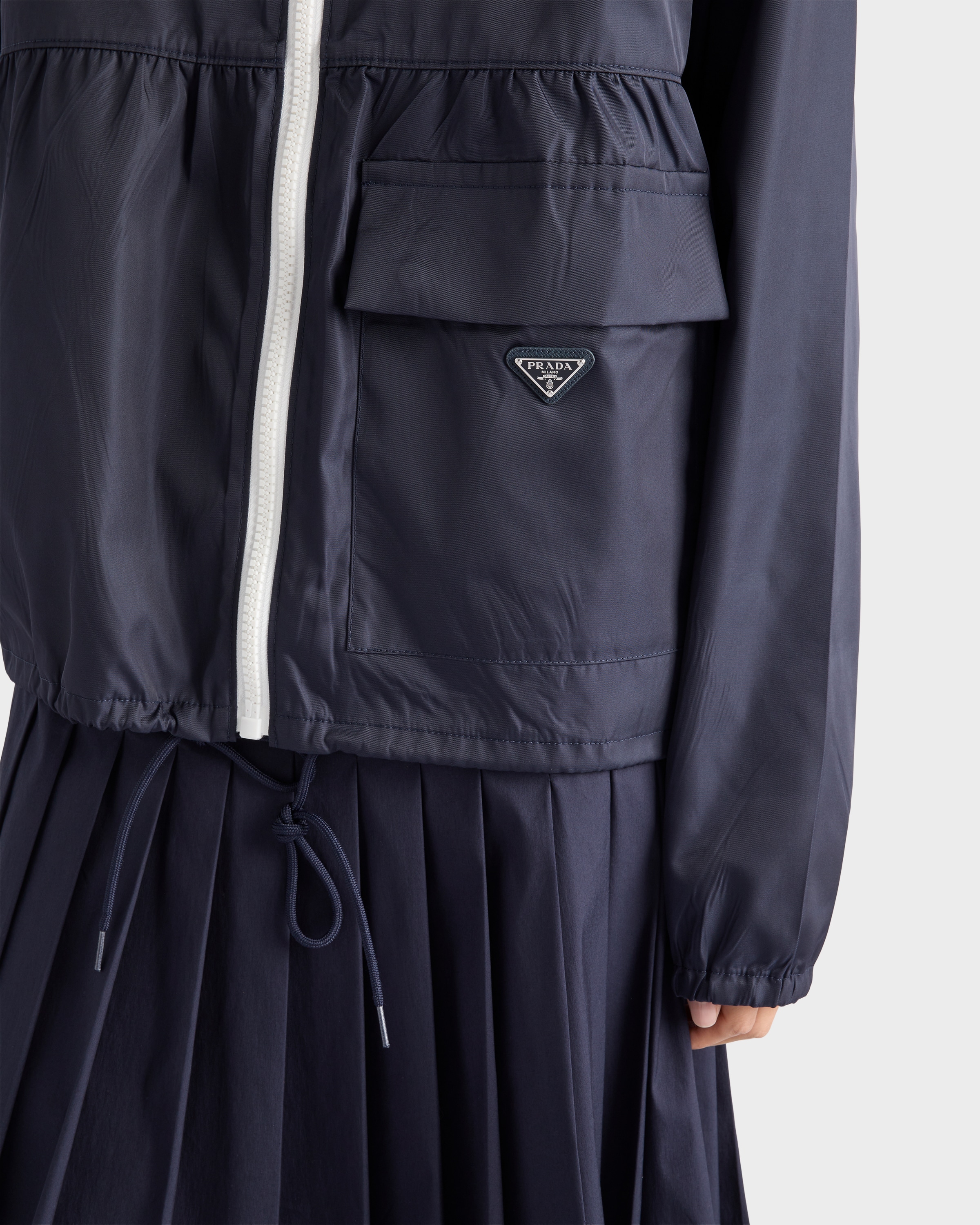 Blue Re-Nylon blouson jacket | PRADA
