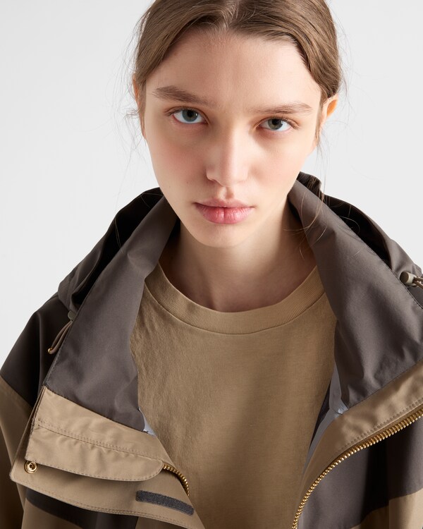 Technical fabric blouson jacket - Clay/Iron Technical fabric blouson jacket - Clay/Iron