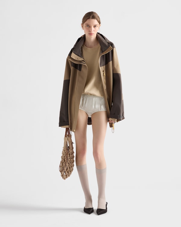 Technical fabric blouson jacket - Clay/Iron Technical fabric blouson jacket - Clay/Iron