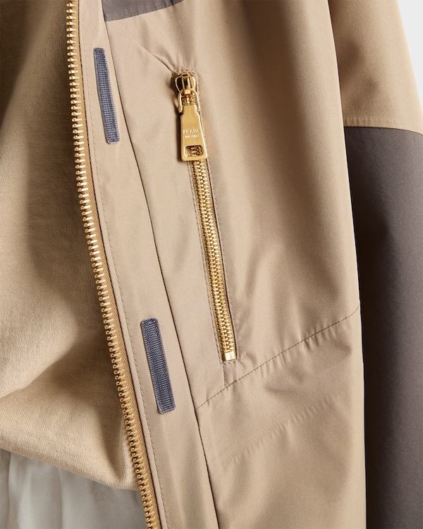 Technical fabric blouson jacket - Clay/Iron Technical fabric blouson jacket - Clay/Iron