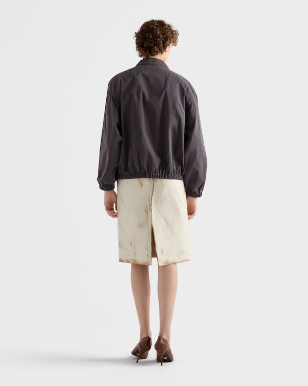 Old gabardine blouson jacket - Smoky Gray Old gabardine blouson jacket - Smoky Gray