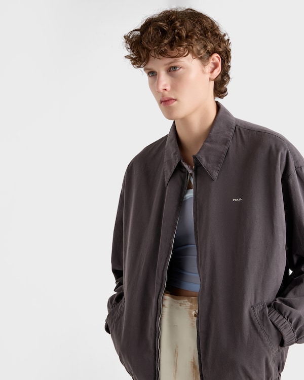 Old gabardine blouson jacket - Smoky Gray Old gabardine blouson jacket - Smoky Gray