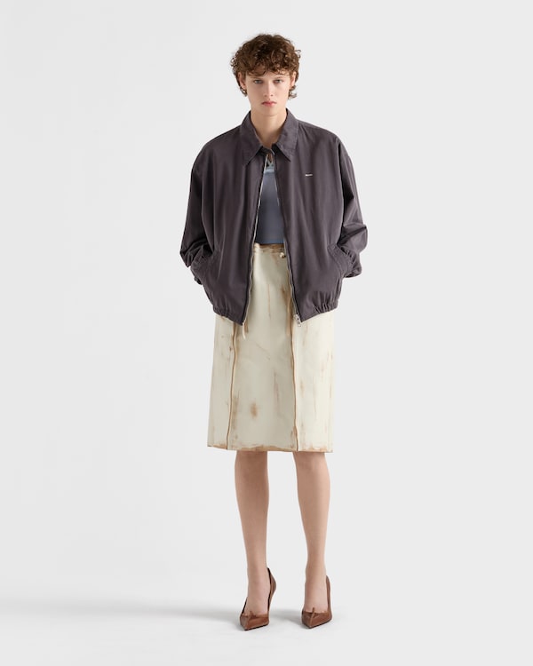 Old gabardine blouson jacket - Smoky Gray Old gabardine blouson jacket - Smoky Gray