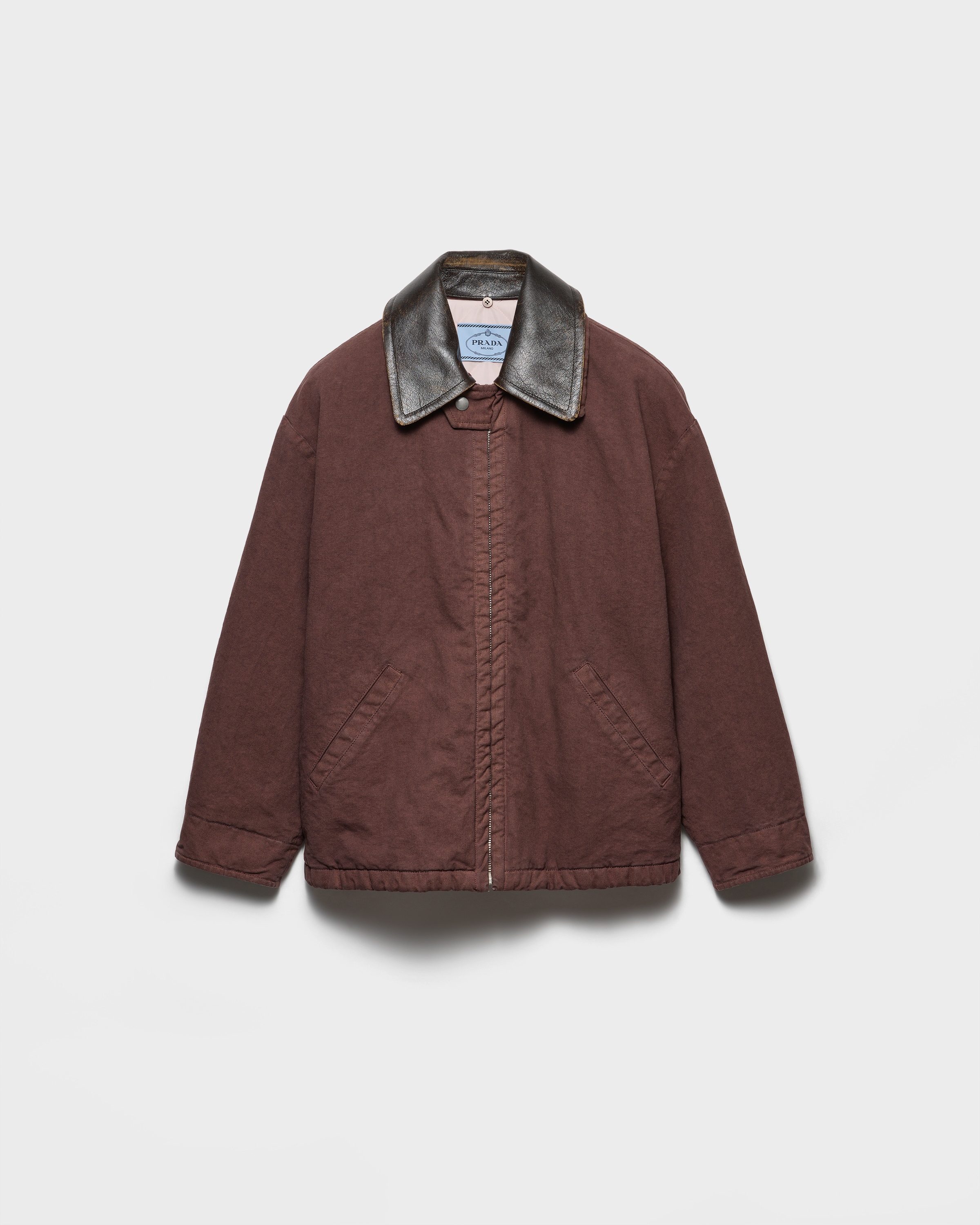 Garnet Old Canvas Caban Jacket | PRADA