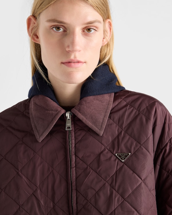 Re-Nylon blouson jacket - Garnet Re-Nylon blouson jacket - Garnet