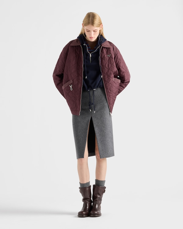 Re-Nylon blouson jacket - Garnet Re-Nylon blouson jacket - Garnet