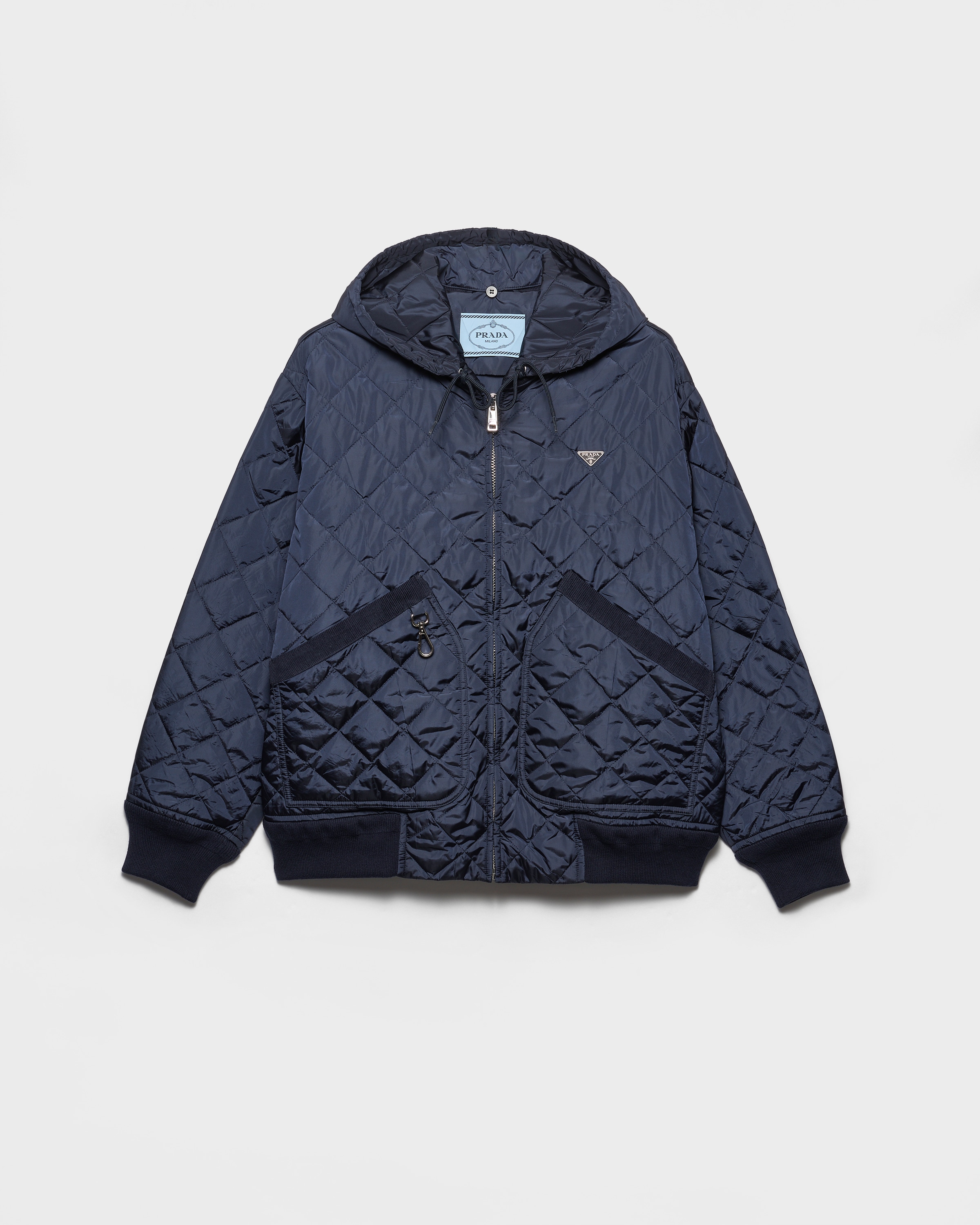 Re-Nylon blouson jacket with hood