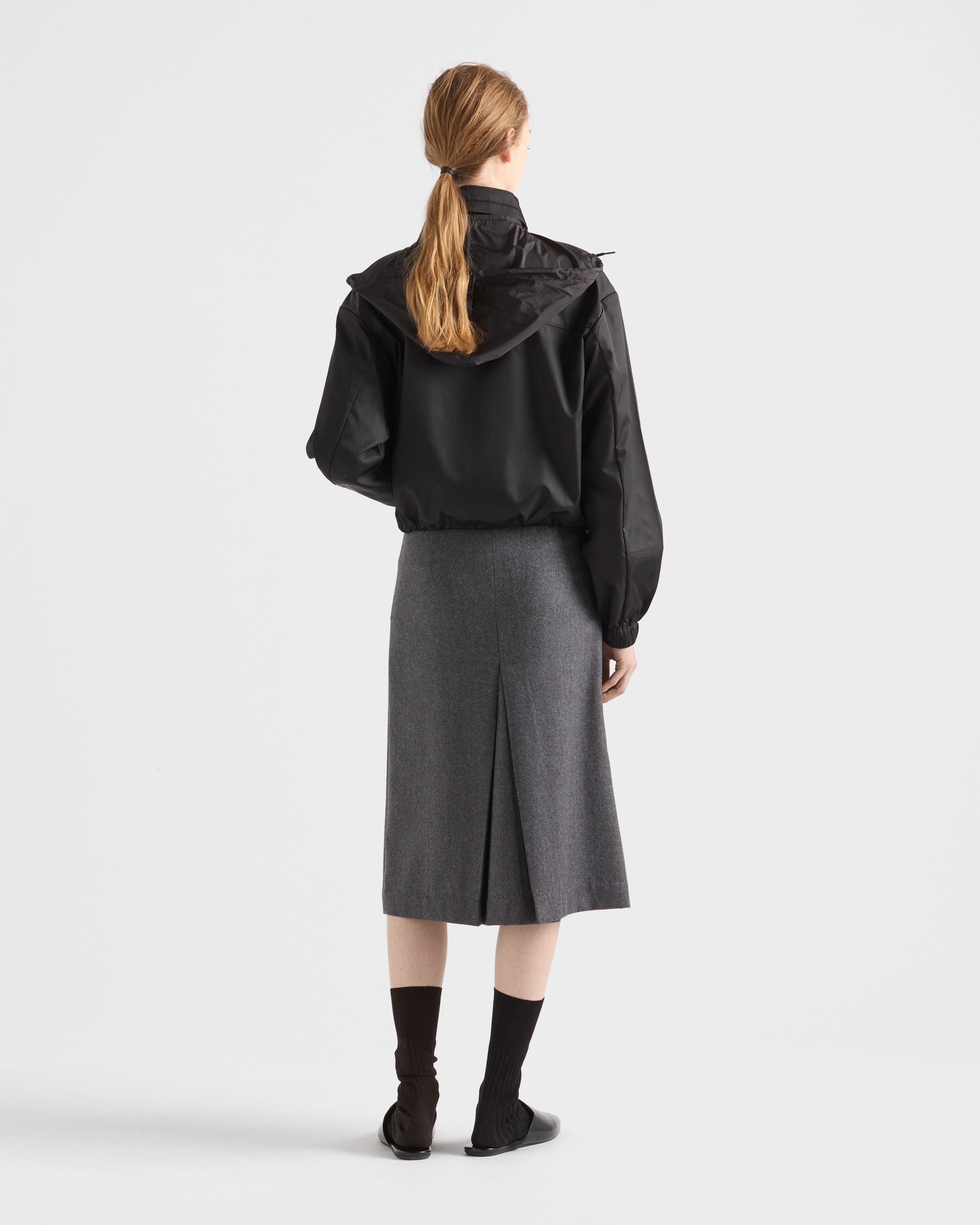 Black Re-nylon Blouson Jacket | PRADA - United States