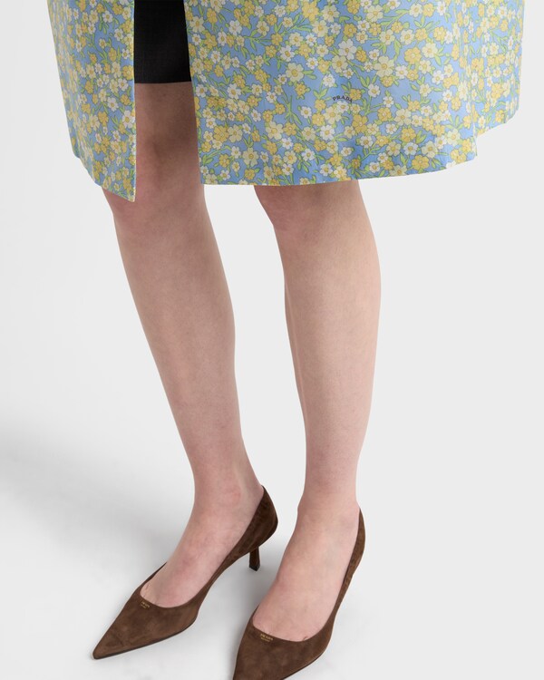 معطف واقٍ من المطر رينايلون بطبعات - كريمي معطف واقٍ من المطر رينايلون بطبعات - كريمي