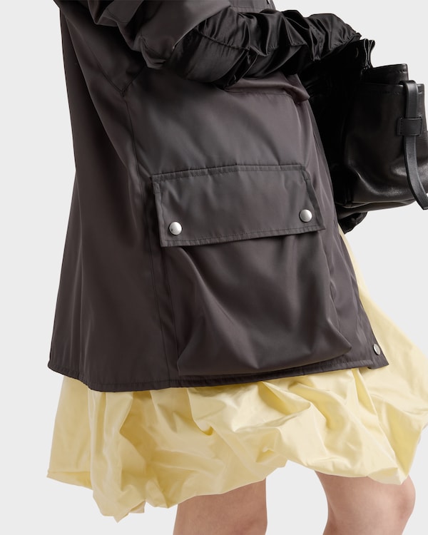 Washed Re-Nylon rain jacket - Lead Gray Washed Re-Nylon rain jacket - Lead Gray