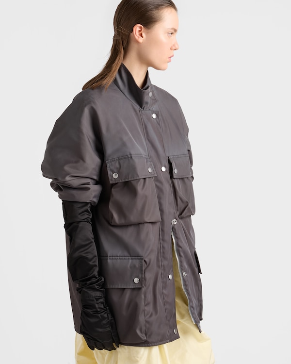 Washed Re-Nylon rain jacket - Lead Gray Washed Re-Nylon rain jacket - Lead Gray