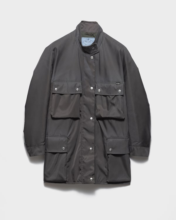 Washed Re-Nylon rain jacket - Lead Gray Washed Re-Nylon rain jacket - Lead Gray