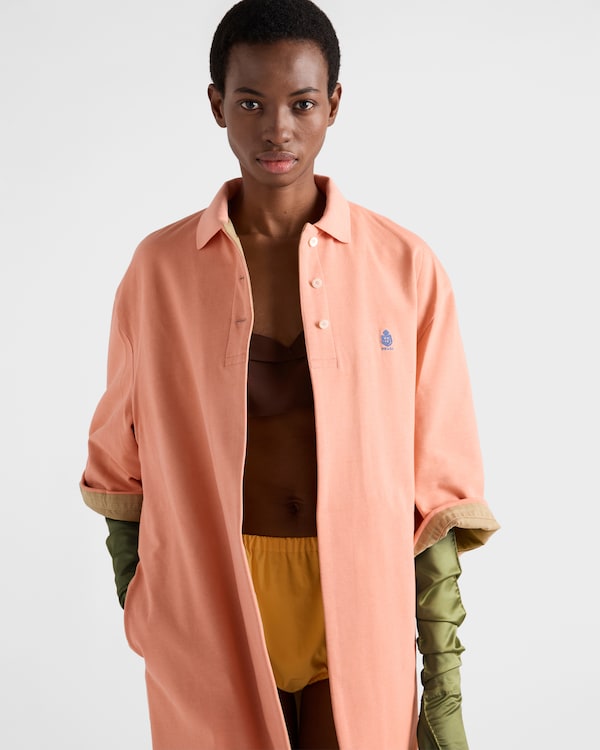 Soprabito in piquet old - Albicocca/Kaki Soprabito in piquet old - Albicocca/Kaki