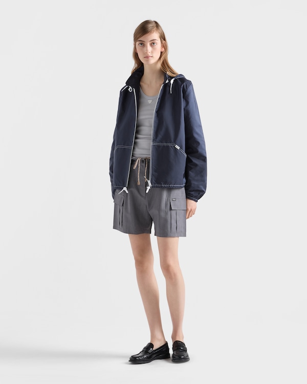 Lightweight Re-Nylon blouson jacket - Blue Lightweight Re-Nylon blouson jacket - Blue