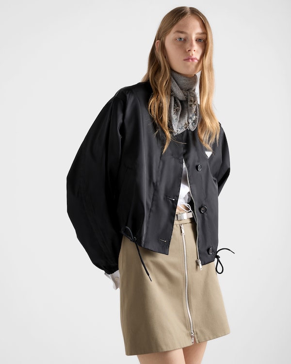Re-Nylon blouson jacket - Black Re-Nylon blouson jacket - Black
