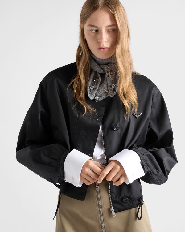 Re-Nylon blouson jacket - Black Re-Nylon blouson jacket - Black