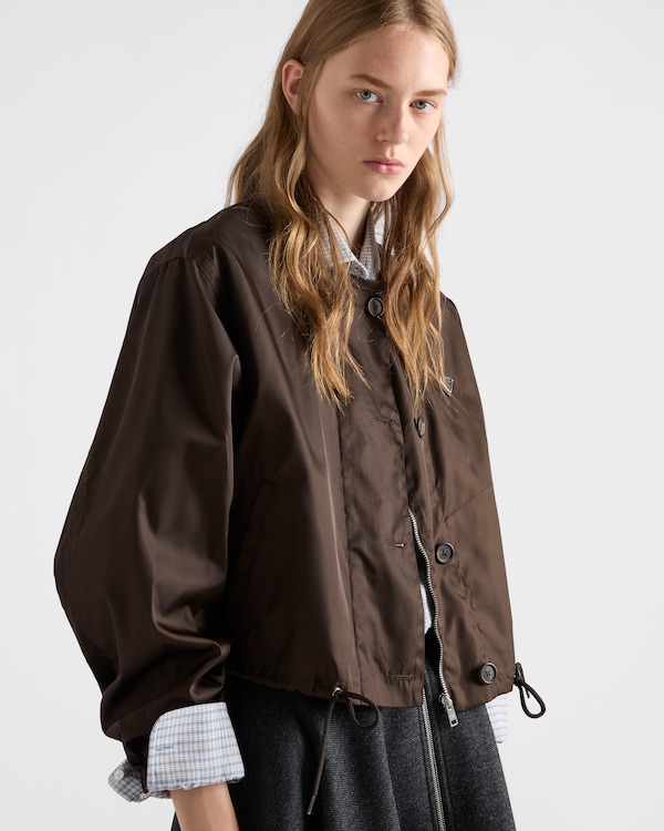 Re-Nylon blouson jacket - Cocoa Brown Re-Nylon blouson jacket - Cocoa Brown