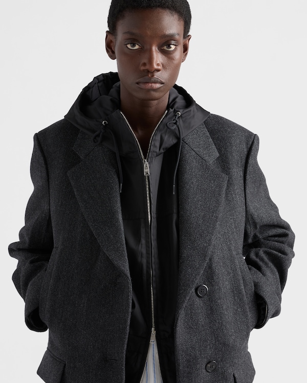 Re-Nylon rain jacket - Black Re-Nylon rain jacket - Black
