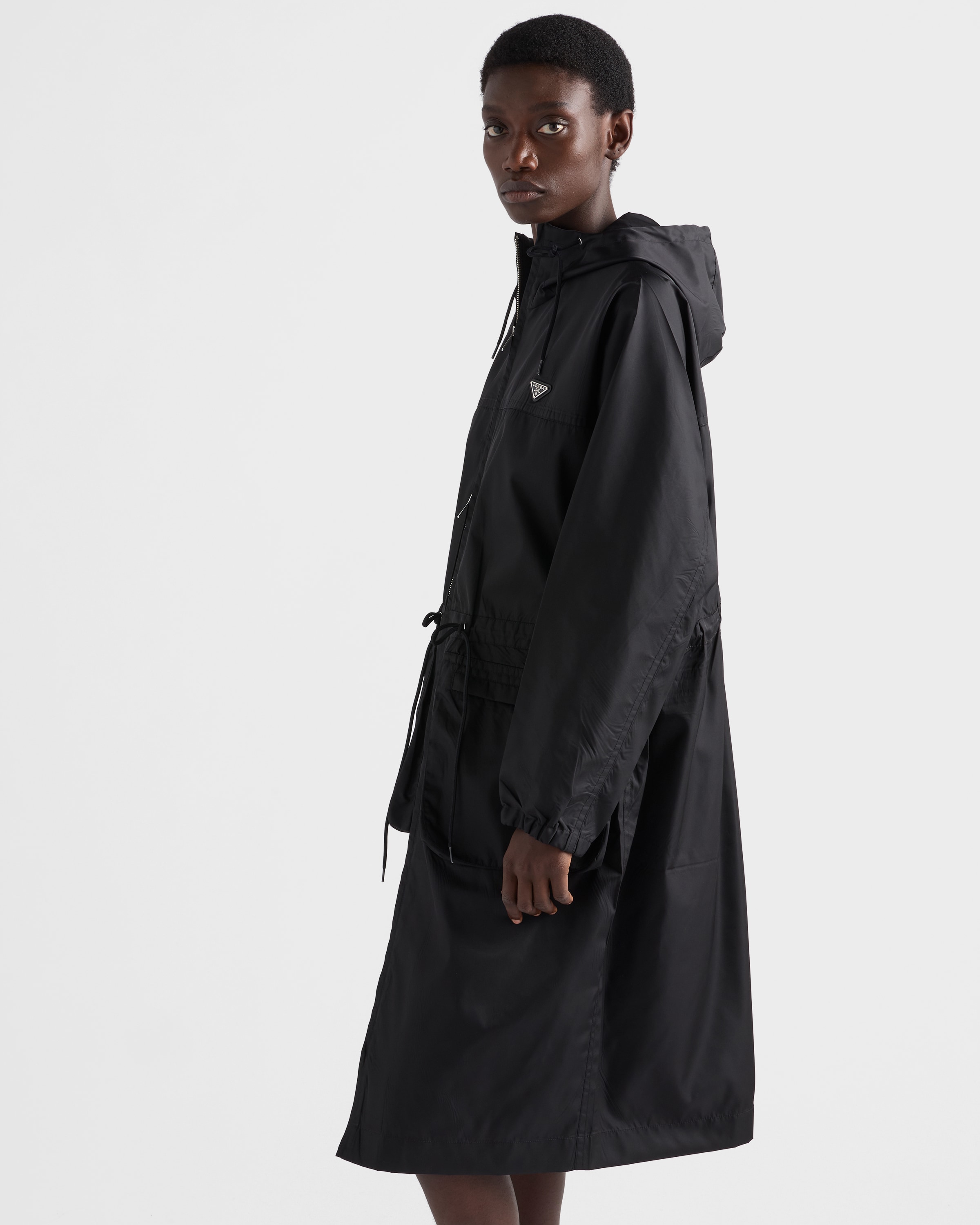 PRADA＊Re-Nylon raincoat ナイロン レインコート36サイズ Black Re-nylon Rain Jacket | PRADA - United States