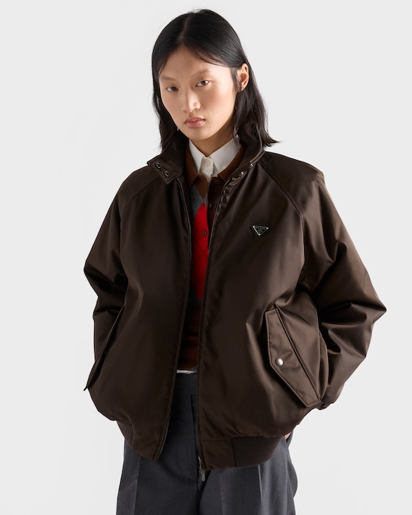 Re-Nylon blouson jacket - Cocoa Brown Re-Nylon blouson jacket - Cocoa Brown