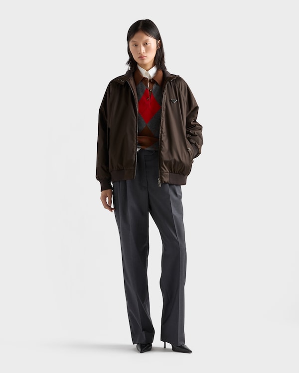 Re-Nylon blouson jacket - Cocoa Brown Re-Nylon blouson jacket - Cocoa Brown