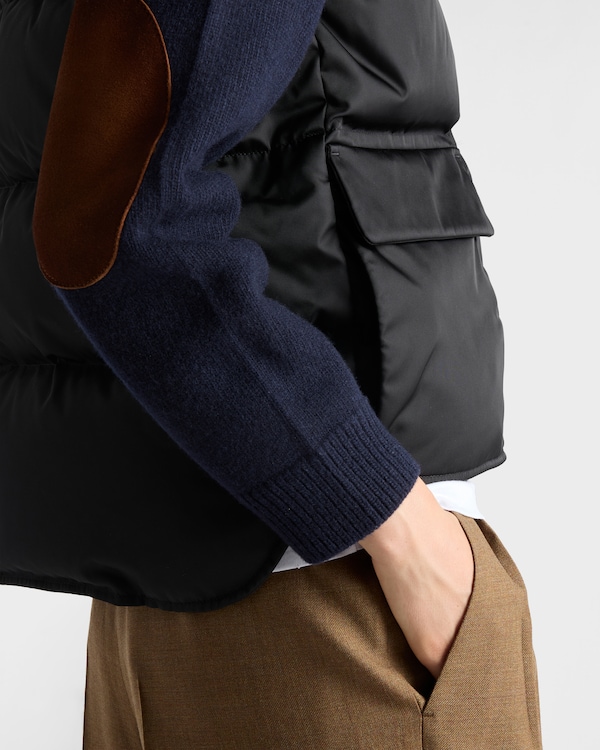 Re-Nylon down vest - Black Re-Nylon down vest - Black