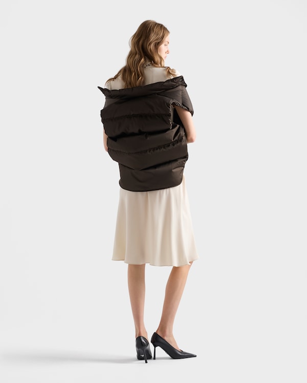 Re-Nylon down vest - Cocoa Brown Re-Nylon down vest - Cocoa Brown