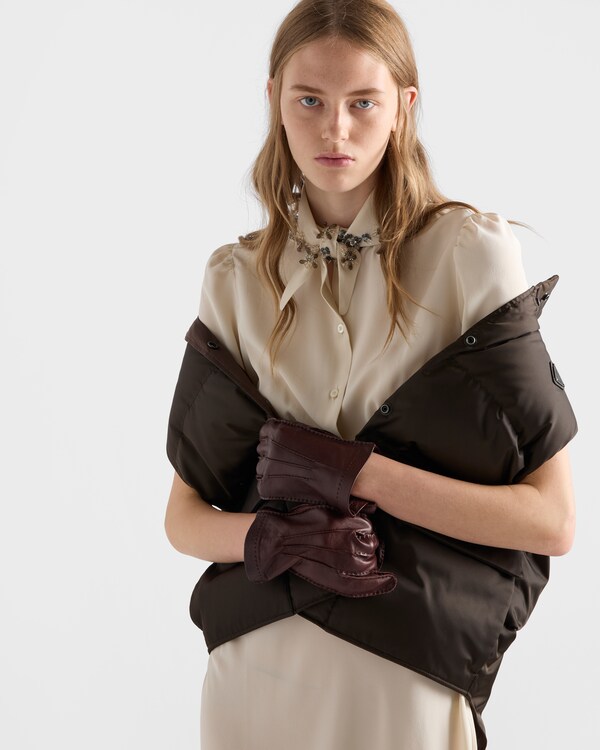 Re-Nylon down vest - Cocoa Brown Re-Nylon down vest - Cocoa Brown