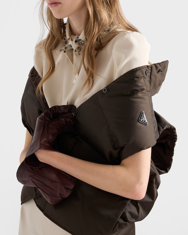 Re-Nylon down vest - Cocoa Brown Re-Nylon down vest - Cocoa Brown
