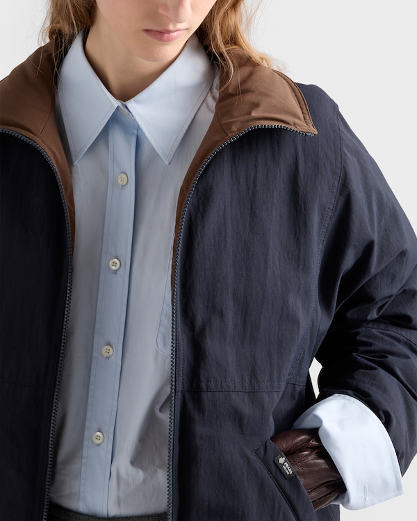 Reversible Re-Nylon down jacket - Blue Reversible Re-Nylon down jacket - Blue
